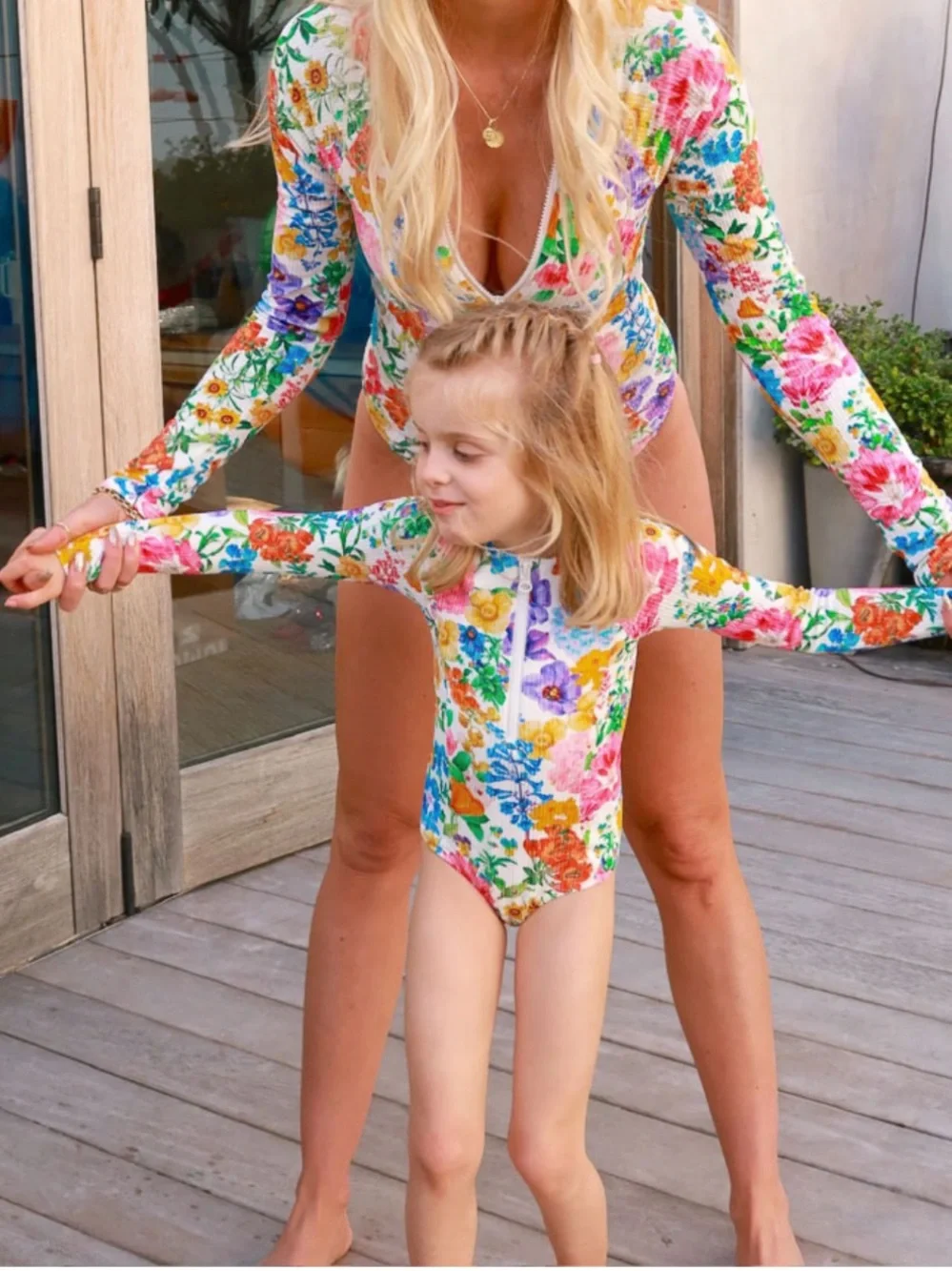 Show Me Your MuMu Floral Ivory Botanical Rib Scrunch One Piece Swimuit  10/12